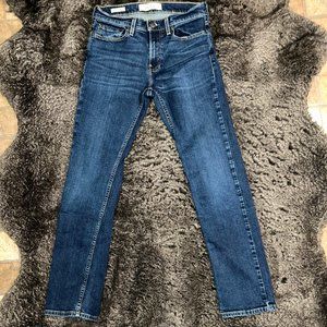 Hollister Co Mens Dark Wash Slim Straight Denim Jeans Size 29x32 Small